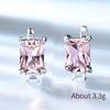 925 Sterling Silver Clip Earrings For Women Natural Gemstone  Earrings Blue Pink Emerald  Premium Topaz Fine Jewelry Party  Gift