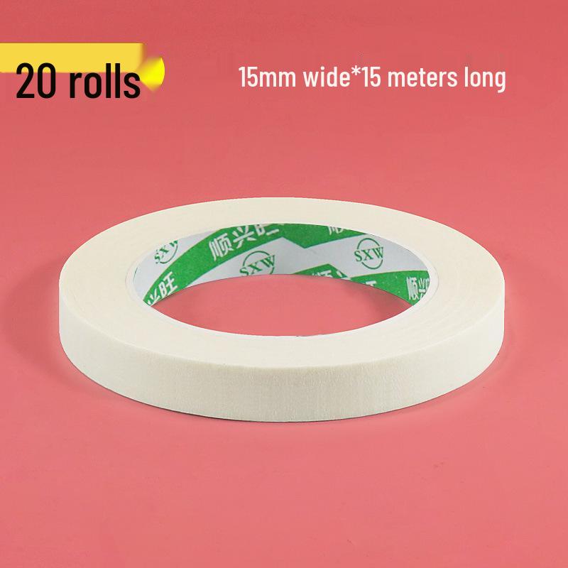 Writable Crepe Paper Tape: No-residue, Hand-tearable, Traceless Adhesive Ideal for Art Students, Spray Painting, Color Separation, and Decoration.