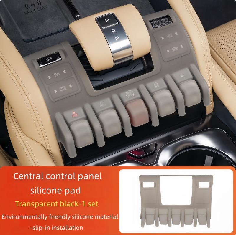 Car Central Control Button Silicone Pad Fit for BYD Denza B8 B5 Ti3 Auto Gear Panel Protective Cover