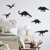 Cartoon Dinosaur Wall Stickers, Kids Room Nursery Decor Animal Wall Art, Removable Self-Adhesive