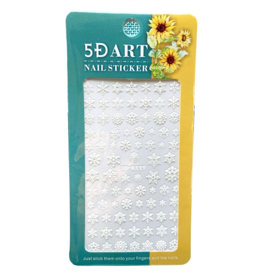 

Наклейка на ноготь Потрясающий визуальный эффект Декоративные несколько стилей Хорошие самоклеящиеся рождественские снежинки Стиль ногтей Принадлежности A