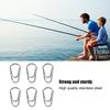 100PCS Oval Fishing Lure Connectors Stainless Steel Fishing Split Rings  Lure Rigs
