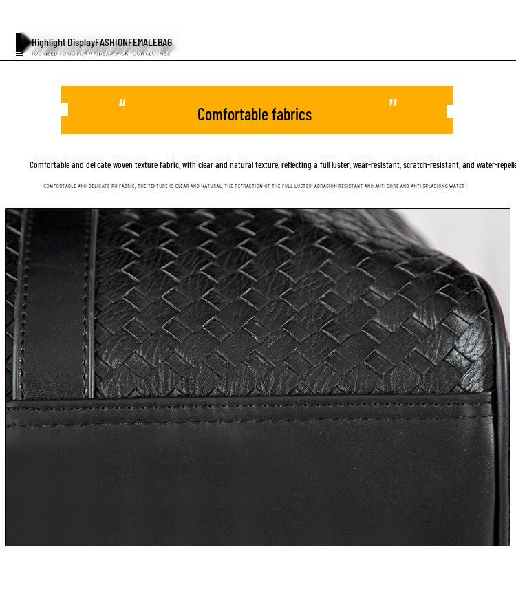 Large Capacity Waterproof PU Travel Bag for Men and Women