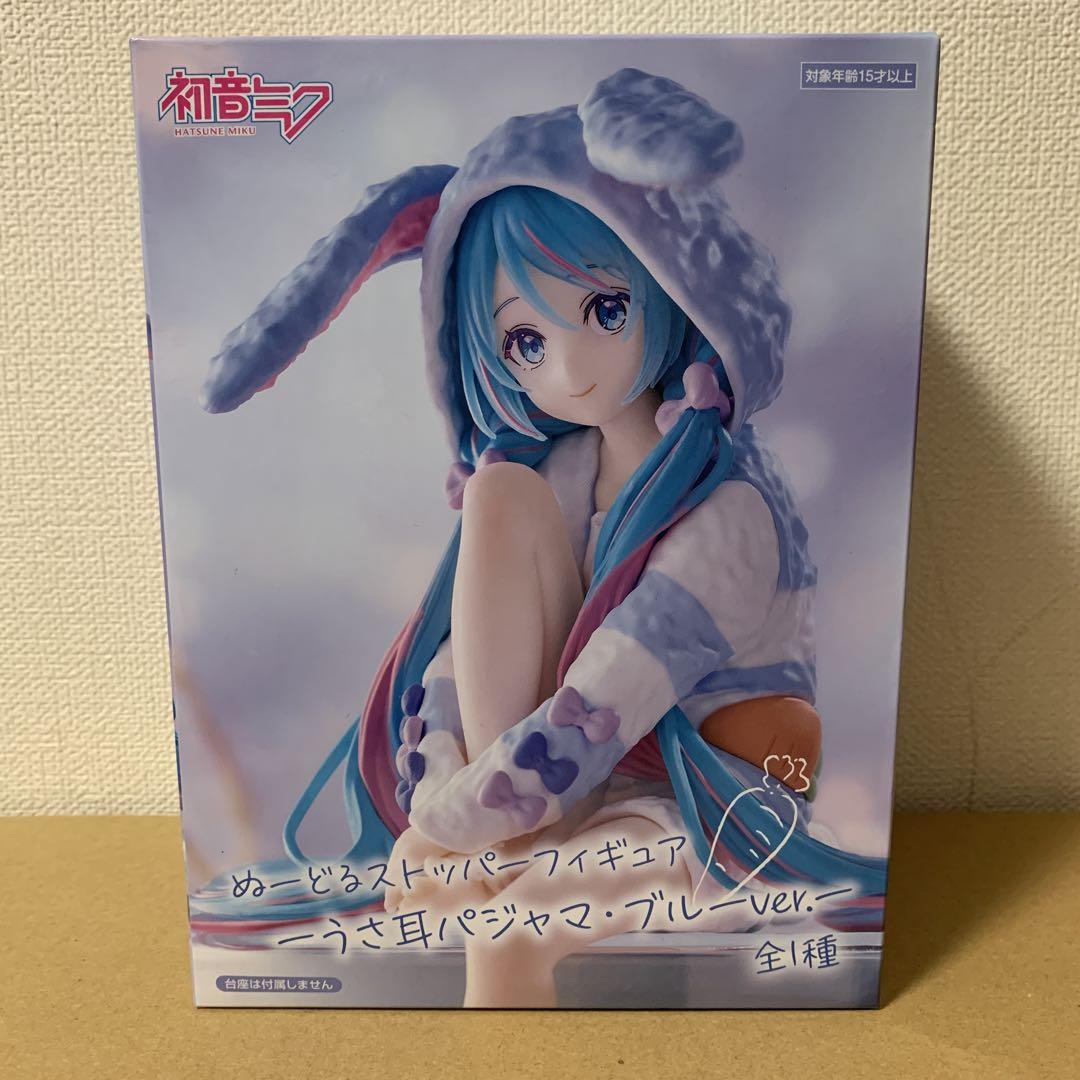 

[USED] -Rabbit Ear Pajamas Blue Ver.- Noodle Stopper Figure Hatsune Miku