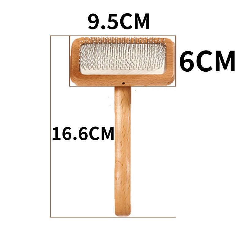 Dog Brush Wooden Dogs Comb Pet Hair Remover Dog Hair Comb Comfortable Handle Combs for Cat Hair Knot Cleaning Massage Cat Brush