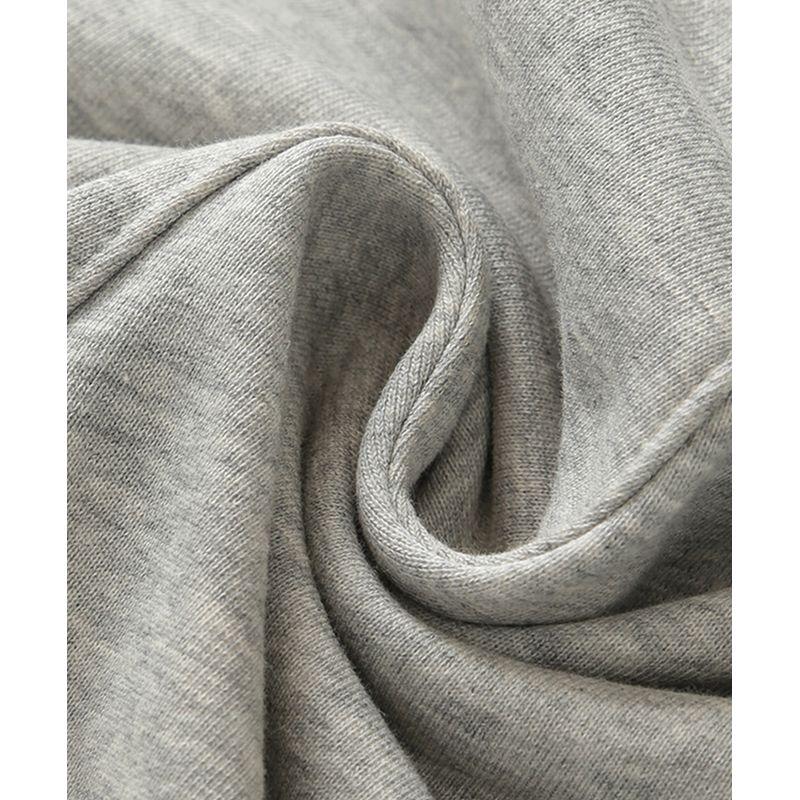 Full Cotton Casual Spring & Fall Gray Sweatpants