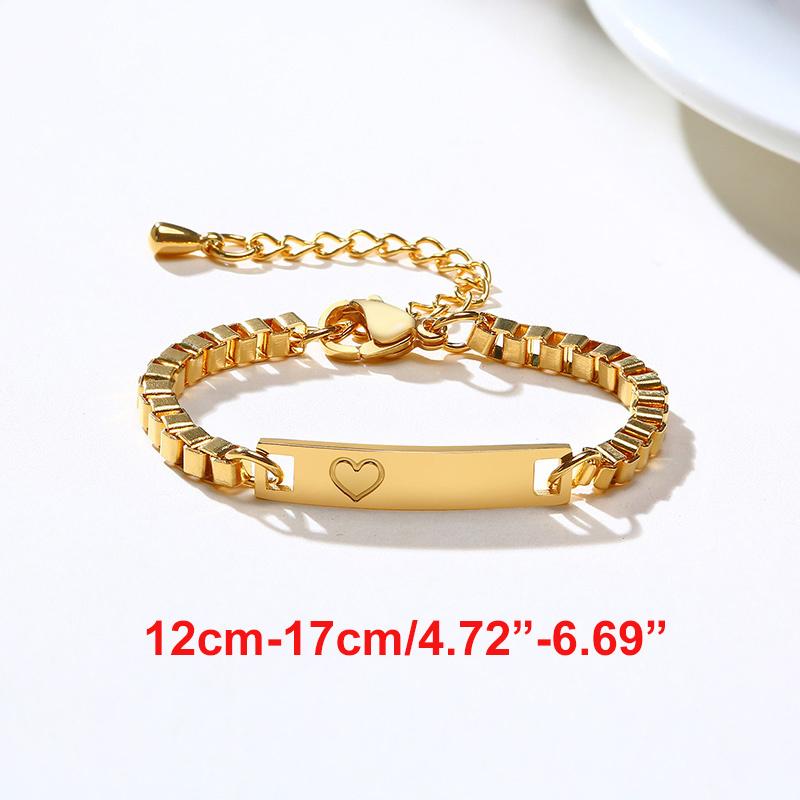 Name Customization Engrave Birth Date Bracelets,Personal Birthday Gift ,Stainless Steel Bracelet
