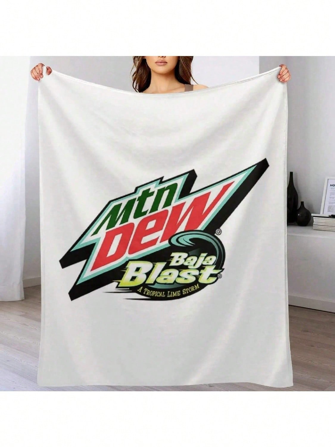 Baja Blast T-ShirtBaja Blast Throw Blanket Single Sofa Throw Quilt Furry Blankets S