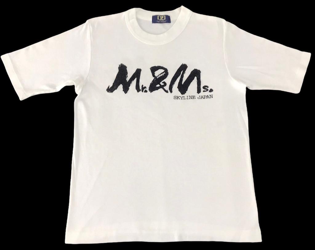 Vintage Skyline Japan Racing Fashion Mr & Mrs. Spell Out Tee T-shirt Streetwear Fits Size S Women Girl C112
