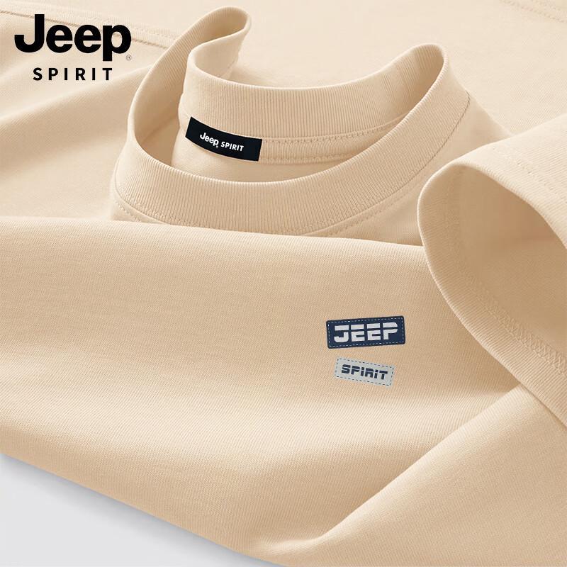 JEEP SPIRIT Men s 100% Cotton Short Sleeve Round Neck T-shirt L