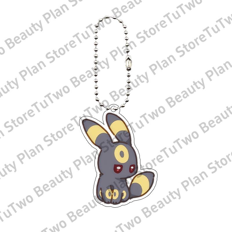 Kawaii Cartoon Anime Eevee Sylveen Glaceon Flareon Jolteon 5cm Acrylic Keychain Accessories Cute Bag Pendant Gifts for Friends