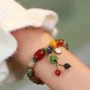 Fashion Chinese Style Natural Beads Ethnic Style Lotus Bracelet Women'S Jewelry Party Gift