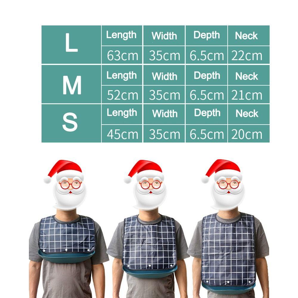 Schmutzabweisender Erwachsenen-Latz Wasserdichte Erwachsenen-Schürze Tragbare Speichel-Servietten Esshilfe