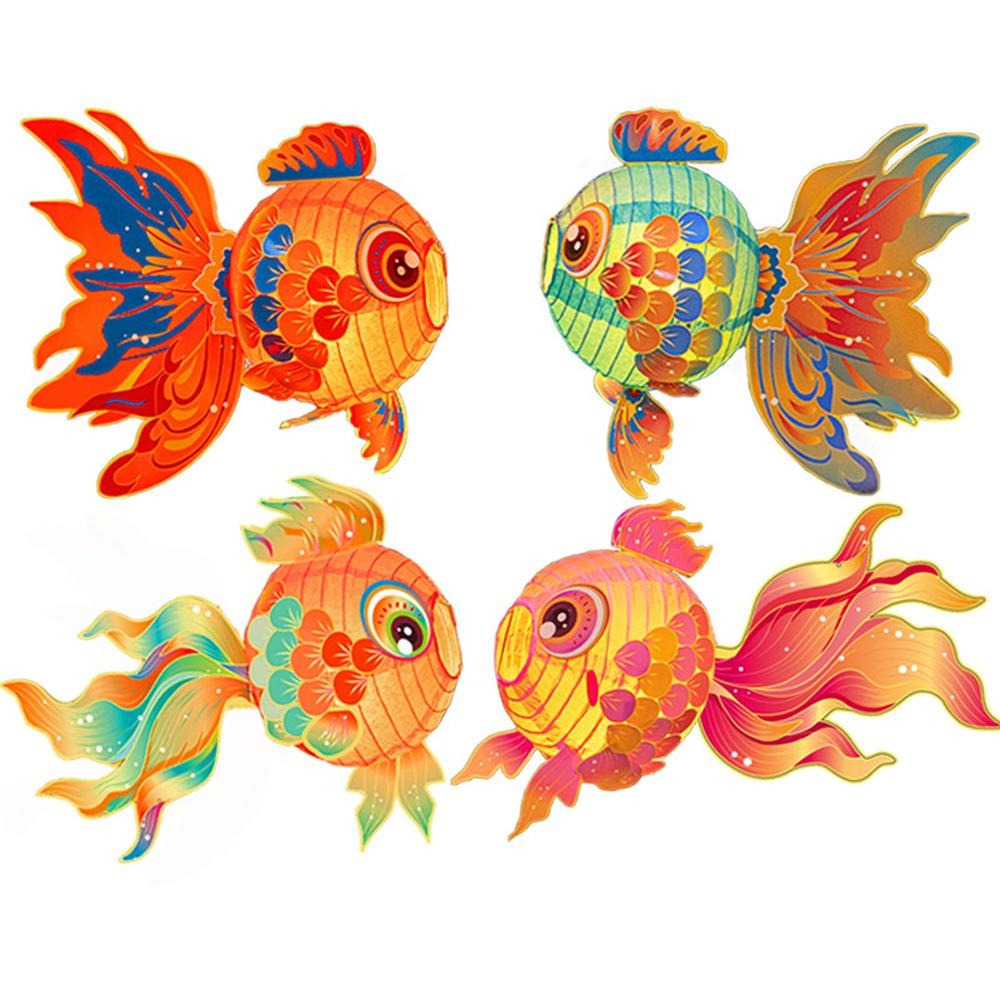 Fish-Shaped Mid-Autumn Festival Fish Lantern Chinese Glowing Handheld Lantern  Hanfu Accessories