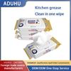 Extra Large Kitchen Wet Wipes for Degreasing and Stain Removal - Powerful Household Cleaning Cloths