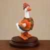 Goose Statue, Decorative Lawn Ornament, Durable Resin Rustic Style Figure, Garden Sculpture for Patio Tabletop Front Yard Decor