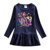 Korean Style Girls' Cartoon Long Sleeve Princess Dress - Mesh Skirt (Spring & Autumn 2026)