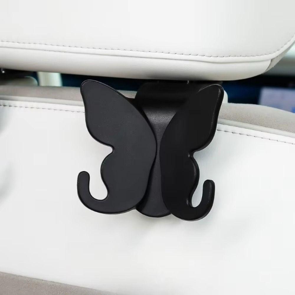Hidden Hook Car Seat Hook Butterfly Shape Car Seat Back Organizer Lovely Headrest Hanger Backseat