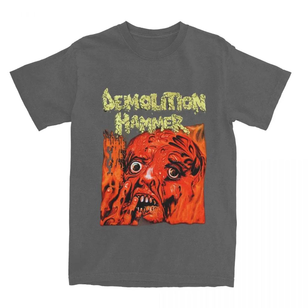 Erkek Kadın Yıkım Çekici Tişört Aksesuarları Thrash Metal Grubu Üstler Tişört Vintage Tişörtler Tüm Mevsimler