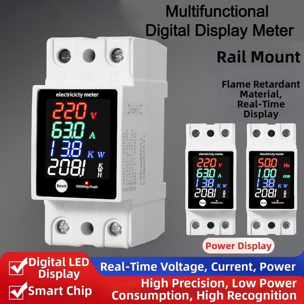 Compact Design Digital Meter Electricity Monitoring