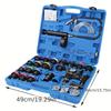 28pcs Radiator Pressure Tester Kit, Professional Cooling System Diagnostic Tool, Auto Radiator Leak Detection & Coolant Filling
