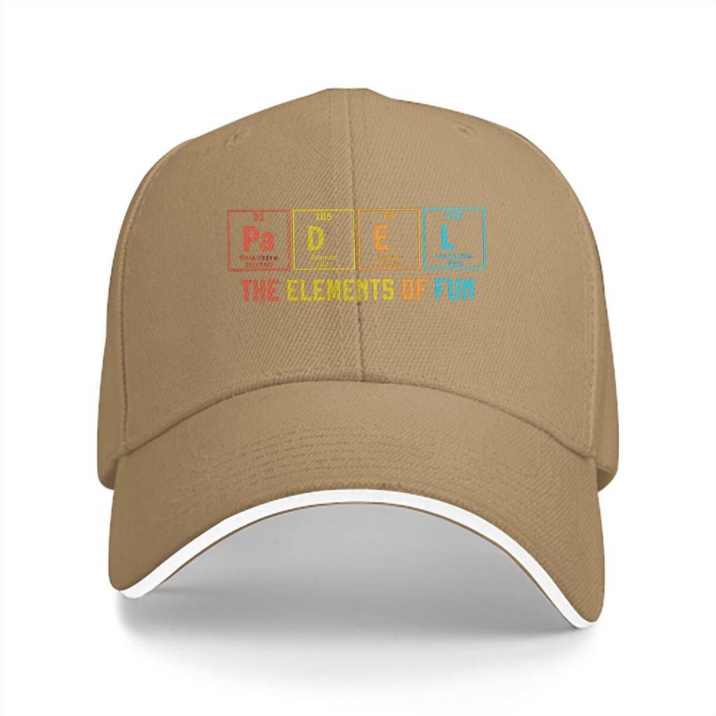Washed Unisexs Baseball Cap Padel The EleUnisexts Racket Science Trucker Snapback Caps Dad Hat Chemistry Golf Hats