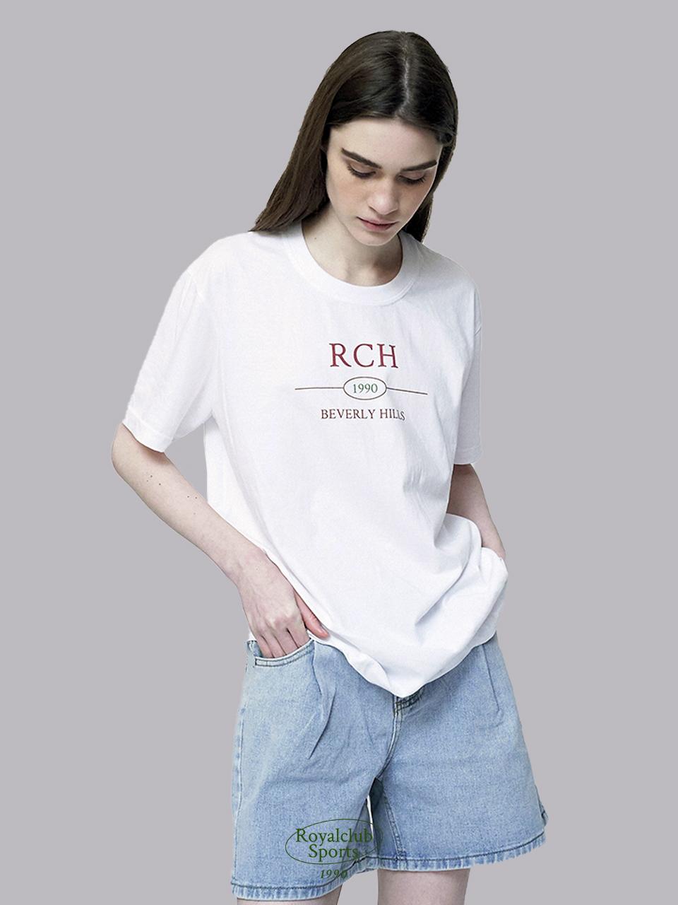 Royal Club Holiday Rch Beverly Hills Short Sleeve T-Shirt White Free