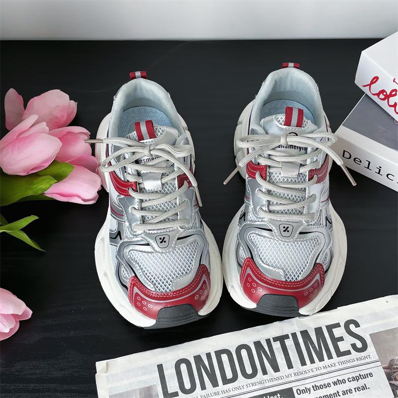 

Mesh breathable little white shoes women s summer 2025 new versatile net shoes women s shoes muffin casual thick baseplate shoes 35