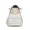 Autumn Men's Round Head Board Shoes Cowhide Surface Breathable Small Holes New Light Casual White Shoes Low Top Sports Men's Shoes