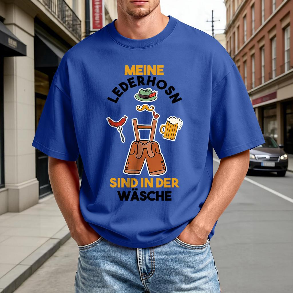 Men's Summer Crew Neck Short Sleeve T-Shirt Casual Comfortable Oktoberfest Print Shirt Lightweight Breathable Fabric