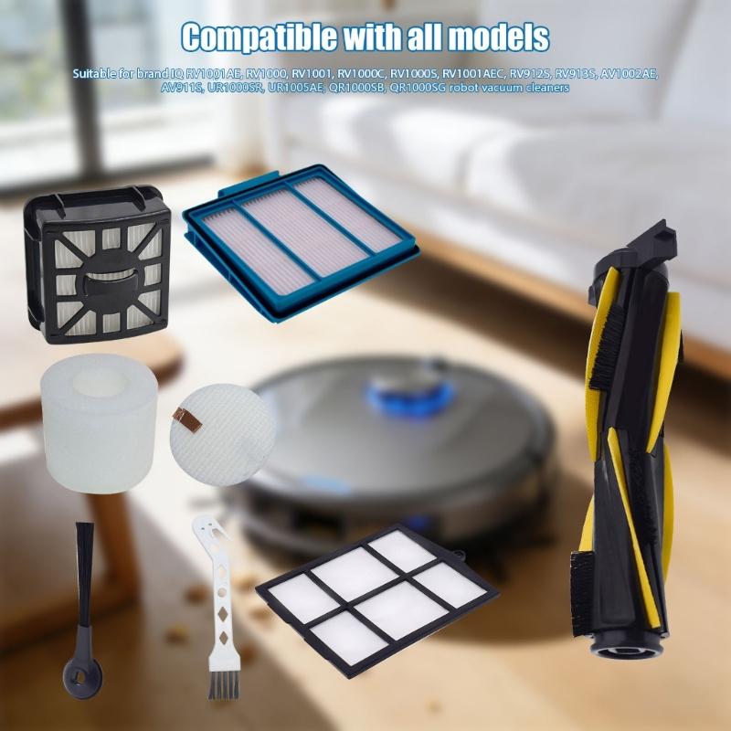 Main Brush Side Brush Filters Replacement Parts Set for AV911S, RV1000, RV1000S Robot Vacuum Cleaners Spare Parts