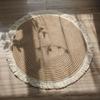 Cotton Thread Circular Carpet Japanese Tassel Harajuku Style Bedside Carpet Nordic Living Room Floor Mat