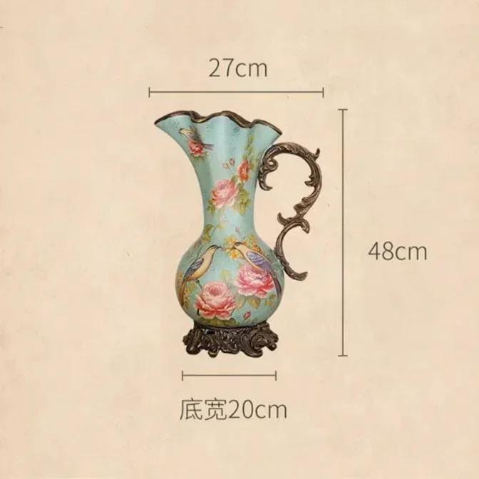 Ceramics Landing Vase Home Furnishings Living Room Table Flower Arrangement Bottle Originality Retro Style Ornaments Decorate