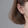 Korean Sterling Silver Hoop Earrings for Women - Trendy 2020 Ear Bone Hoops