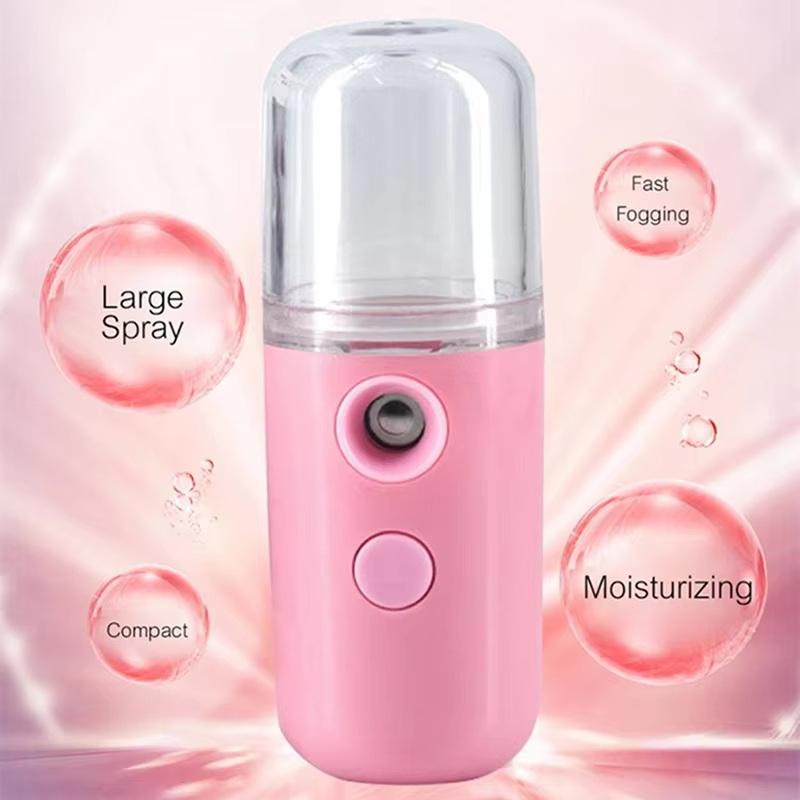 USB Rechargeable 30ML Mini Face Humidifier Portable Pocket Mist Sprayer for School Student Skin Hydrating