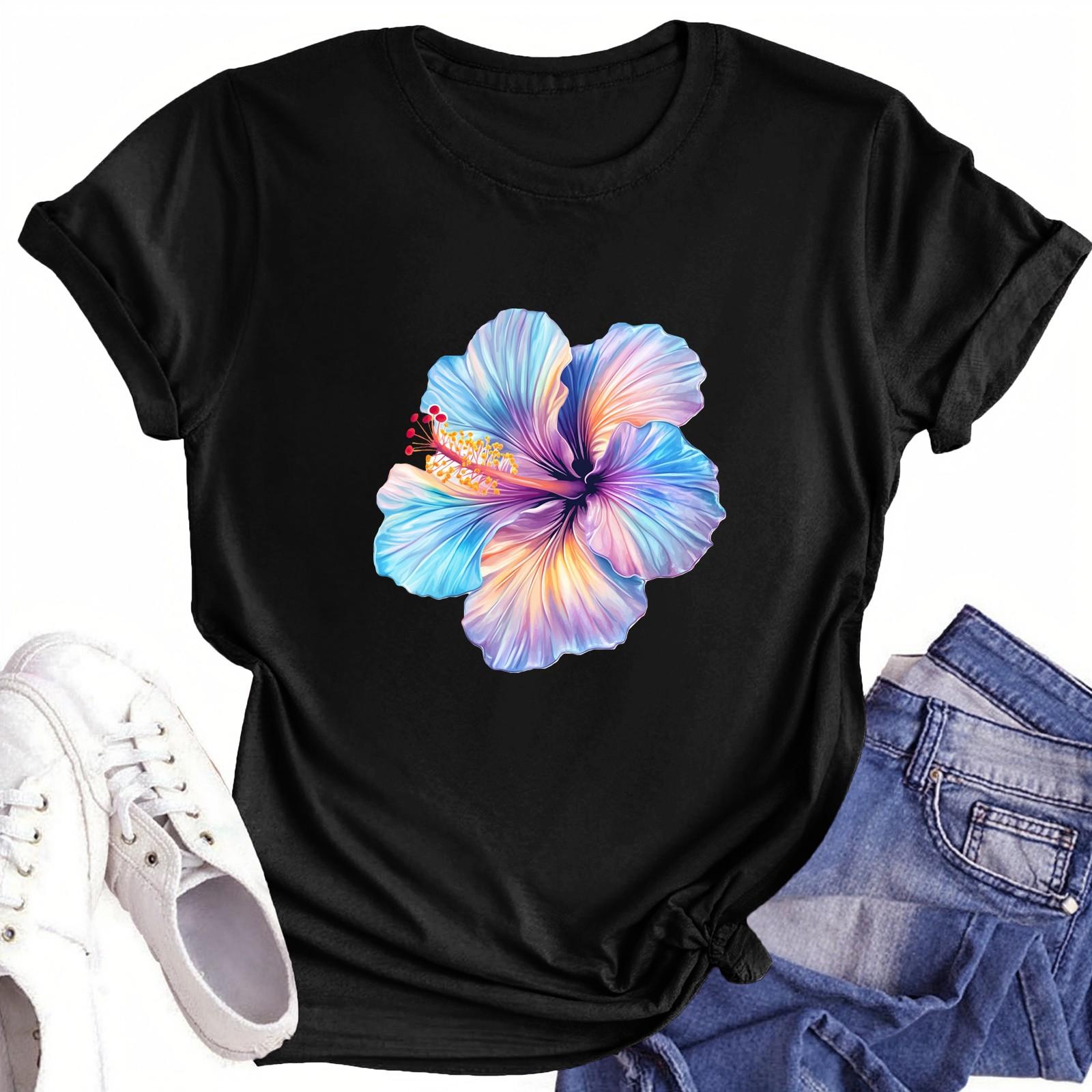 

Футболки для малышей, девочек и мальчиков, детские футболки с короткими рукавами и принтом для мальчиков и девочек 120 чёрный