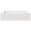 Tiroirs sous le lit 2 pcs blanc 65x55x16 cm bois de pin massif