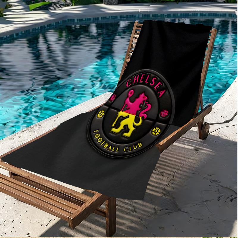 Chelsea F.C Print Beach Towel, Versatile Lightweight Absorbent Beach Towel for Pool Surf Yoga Bathroom, Perfect Birthday Holiday Gift