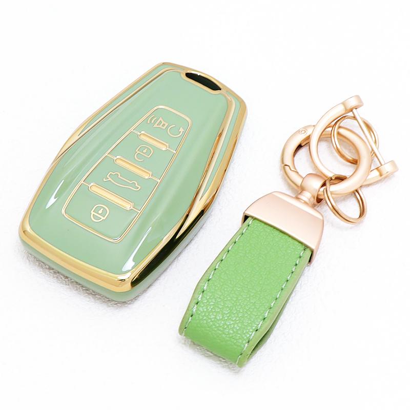 Tpu Car Key Case Cover Auto Shell Fob For Geely Coolray - Atlas Boyue Nl3 Emgrand X7 Ex7 Suv Gt Gc9 Borui