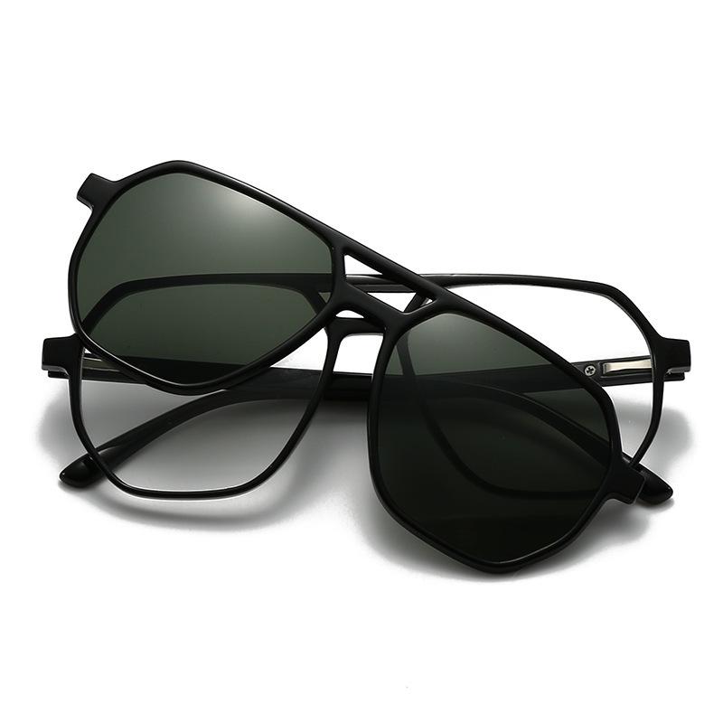 Polarized Magnetic Clip-on Sunglasses for Men & Women - Night Vision & Myopia Compatible