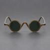 Peekaboo Small Frame Round Sunglasses For Women Vintage Unisex Retro Polarized Sun Glasses For Men Acetate Korean Style