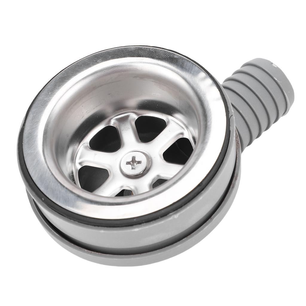 2.76in Marine Sink Drain Double Layer Filter 2.05 2 .56in Installation Aperture RV Right Angle Kitchen Sink Drain