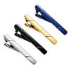 Men's Striped Electrophoretic Copper Tie Clip for Business Attire