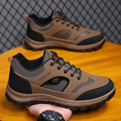 Outdoor Hiking Shoes Men's Shoes Non-slip, Waterproof and Wear-resistant Hiking Shoes Sports Dad Shoes Middle-aged and Elderly Walking Shoes
