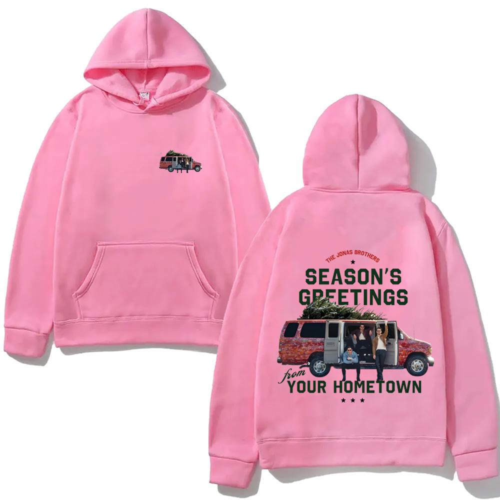 Season's Greetings Jonas Hoodie Jonas Band Same As Official Website Hoodie 2025 Comfortable Gothic Clothes Long Sleeve Tops
