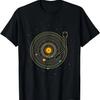 Vinyl Record Solar System Space & Planets _ Science & Music T-Shirt