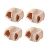 Bunion Corrector for Women 4pcs Double Hole Toe Separators Ergonomic Alignment Breathable Fabric