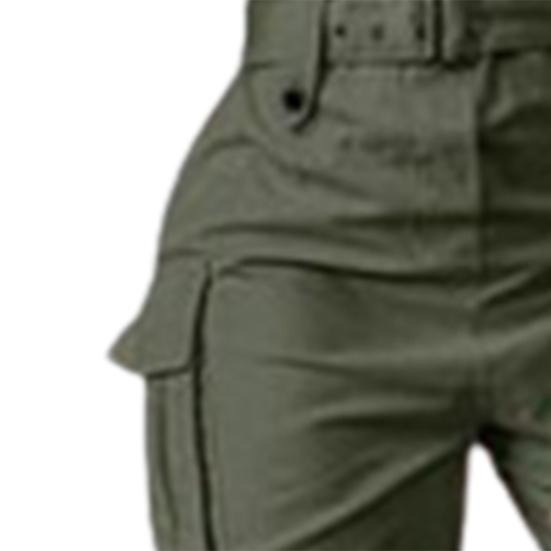 Cargo-Jumpsuit Knöchelgebunden Schulterträger Frühling Sommer Einfarbige Neckholder-Jumpsuit für