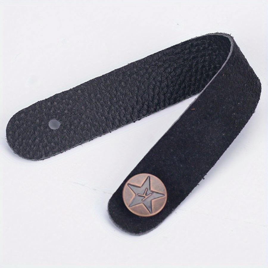 8inch Black/Brown Guitar Strap - Neck Strap Headstock Strap for Guitar & Ukulele Guitar Enthusiast Beginner Supplies JXB