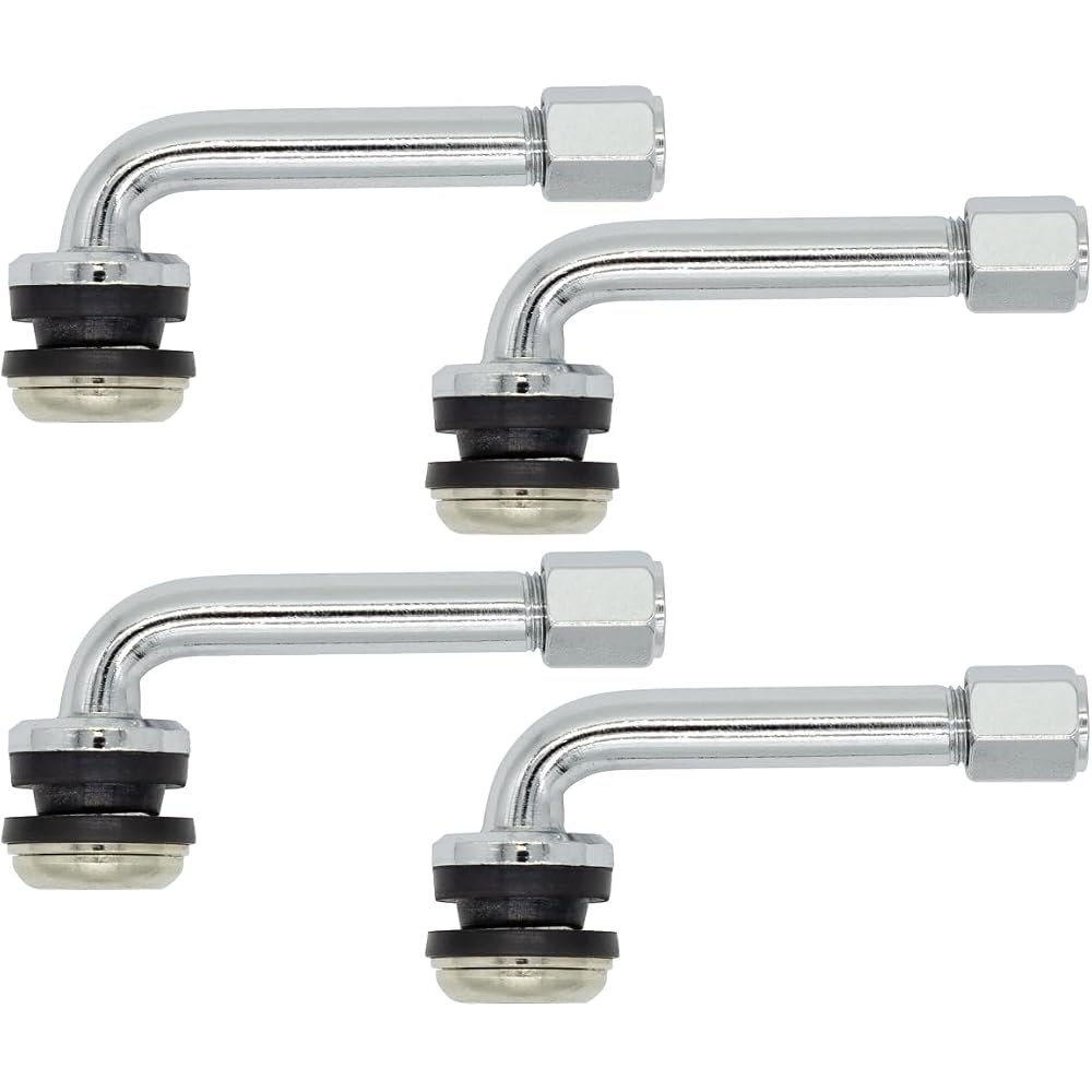 Work V16C Chrome Brass Air Valve Set 4 Pieces